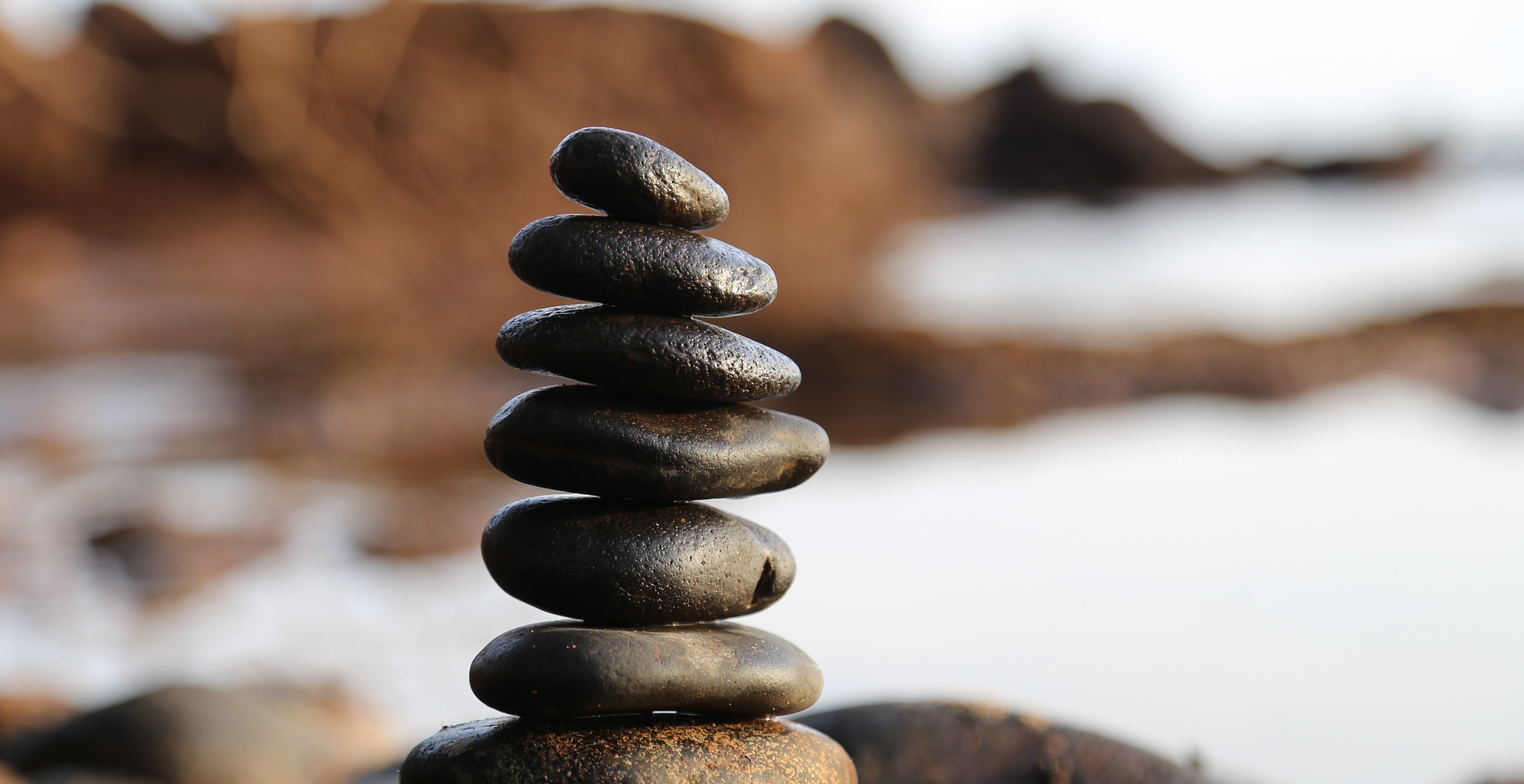 stones on a beach