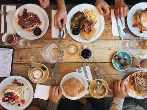 breakfast on table