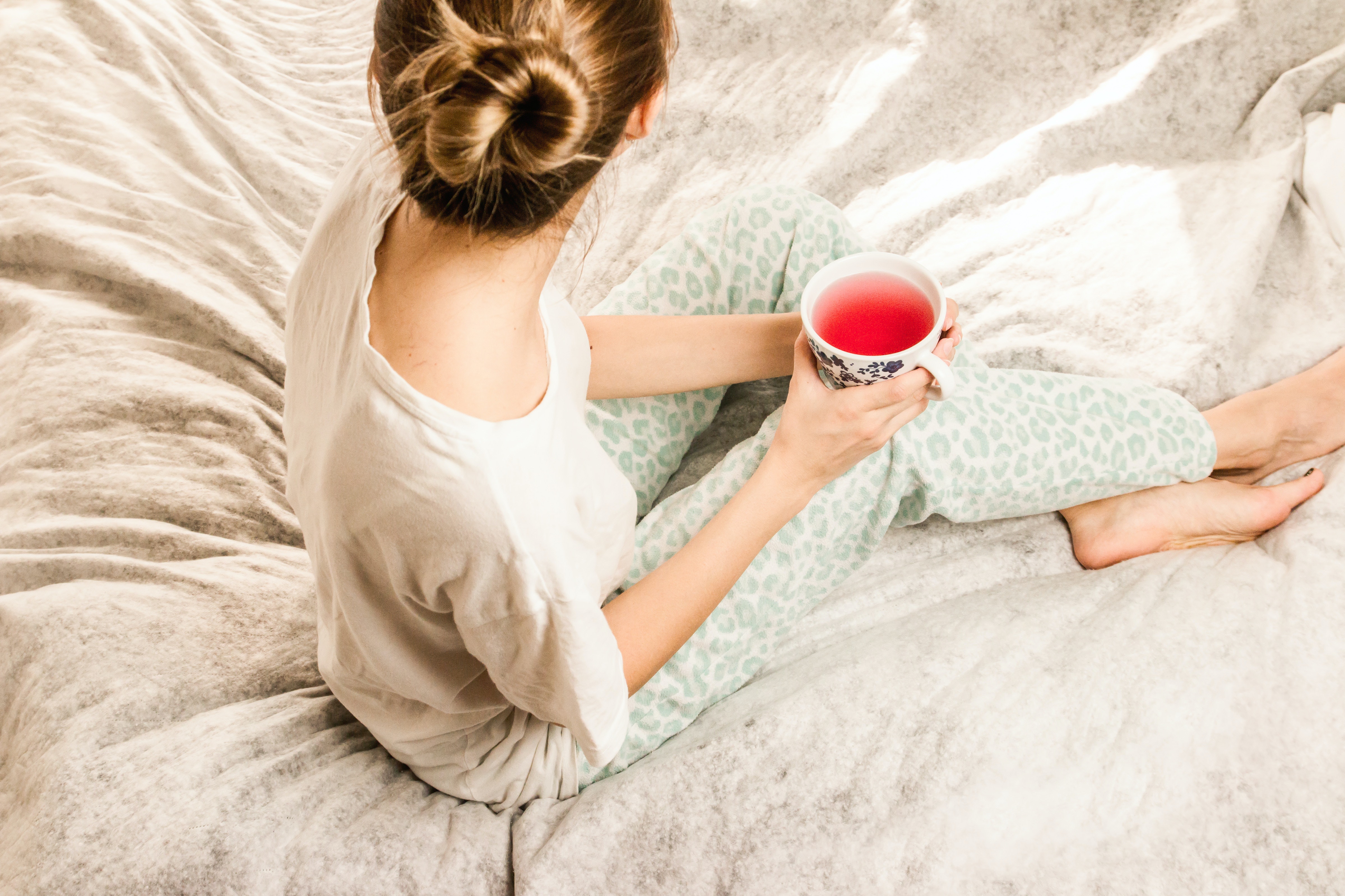 woman with tea